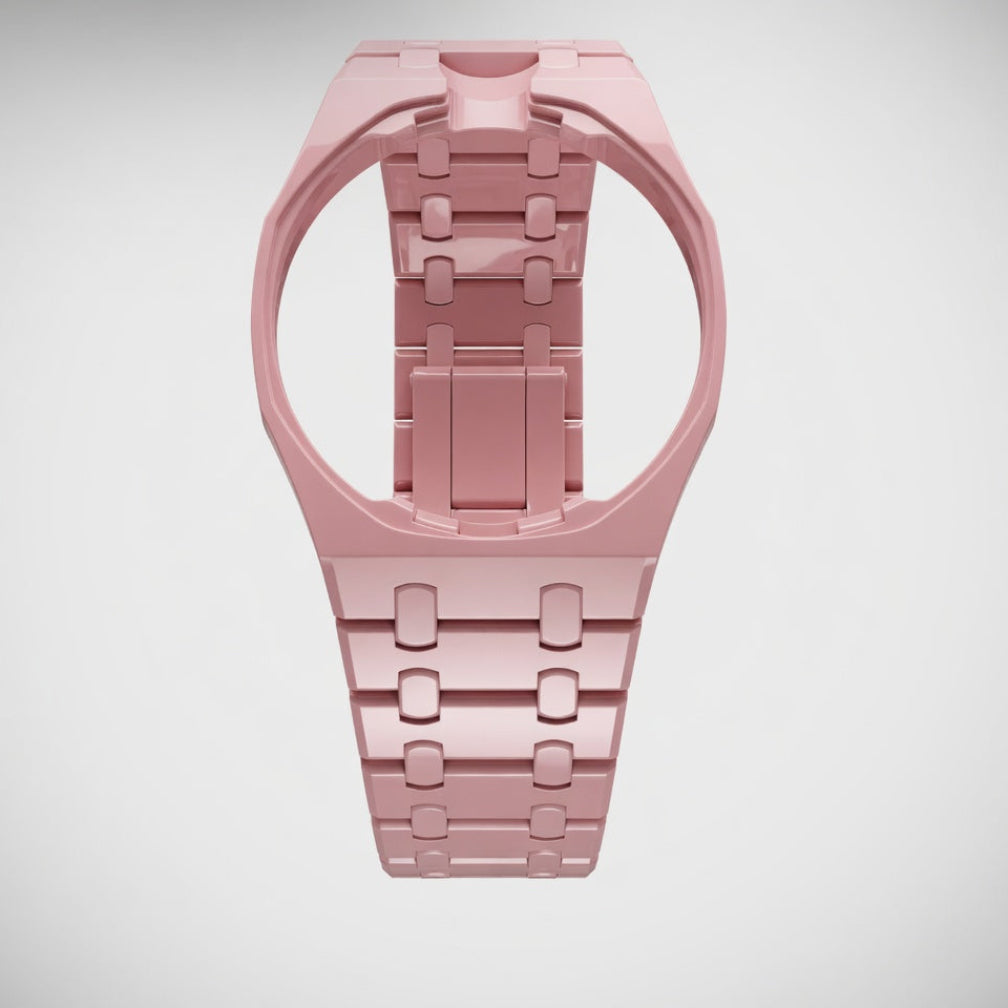 Red ceramic Swatch watch band — Otto Rosso premium replacement strap — Bands For Pops — Royal Pops — Audemars Piguet style